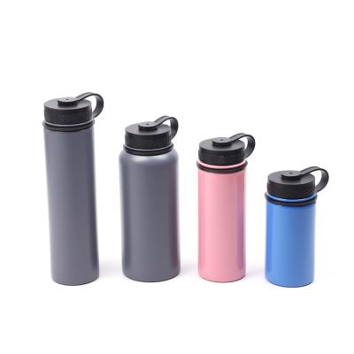 China Double Wall Stocked Wide Mouth Stainless Steel Vacuum Insulated Thermal Sport Water Bottle for sale