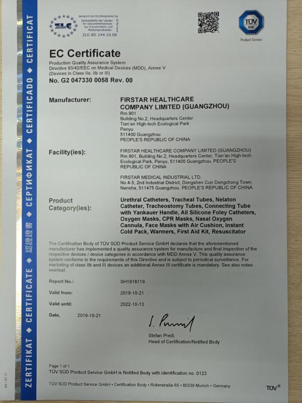 CE - Firstar Healthcare Co., Ltd. (Guangzhou)