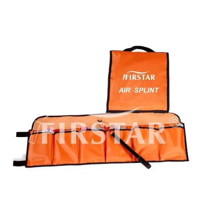 China Practical Medical PVC+ Inflatable Bag First Aid Carry PVC Vacuum / Air Splint Set for sale