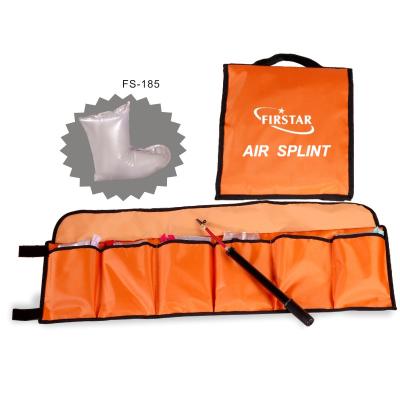 China PVC First Aid Plastic Inflatable Air Splints For Emergency Rescue 6pcs for sale