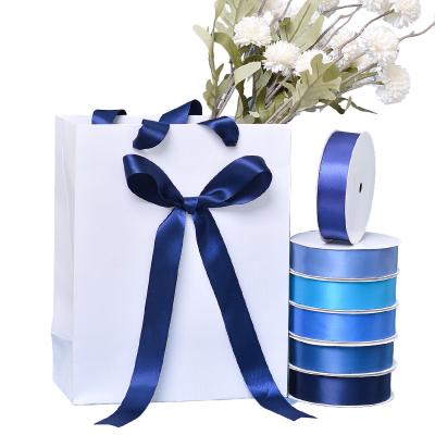 China FREE SAMPLE Viable 2-100mm 196 Colors 25MM Satin Ribbon Bow With Logo Satin Gift Ribbons Roll For Gift Wrap Wedding Custom Ribbon for sale