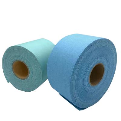 China Industrial Cleanroom OEM Blue White Green Wiper Rolls 500pcs/Roll,4rolls/Ctn for sale