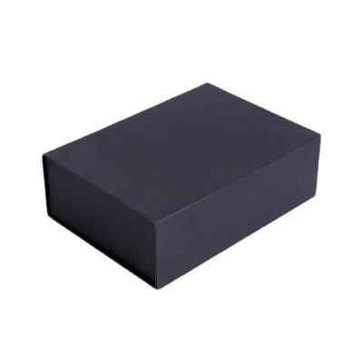 China Wholesale Reused Luxury Magnetic Gift Box Foldable Black Magnetic Gift Box Custom Logo Folding Paper Flat Packing Materials Large for sale