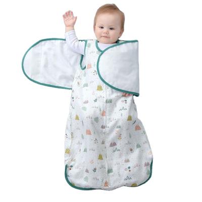 China HOT Baby Gauze Bamboo Cotton Wraps Baby Sleeping Bag Kick Proof Comforter for sale