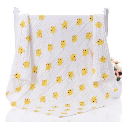 China Anti-pilling Cute Prints Wrap Cotton Blanket Baby Receiving Blankets Soft Touch Wholesale Blanket for sale