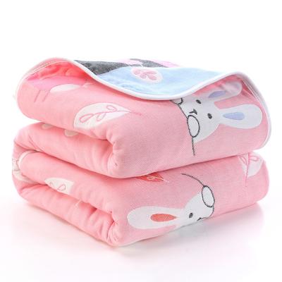 China Anti-pilling Customize Soft Cotton Baby Blanket Soft Wrap Blanket for sale