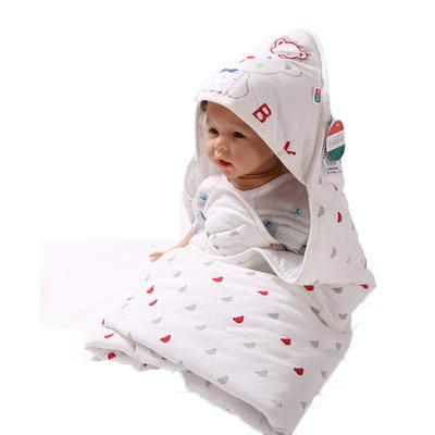 China Anti-pilling Wholesale Customize Organic Cotton Bamboo Muslin Baby Blanket Wraps for sale