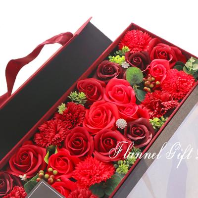 China Durable Florist Bouquet Gift Box Perfume Flower Box Making Handmade Soap Wholesale Artificial Flower Rose Gift Box for sale