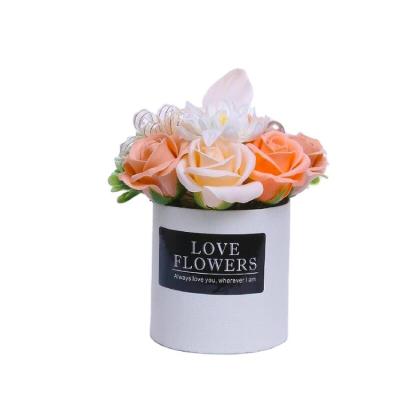 China Lasting Fragrance Artificial Flower Rose Soap and Valentine's Day Occasion Preserved Roses Dried Flowers Gift Box for sale