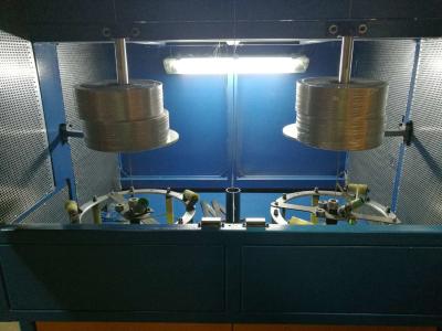 China 800 aluminum foil paper taping machine for wire for security wire 1mm zu verkaufen