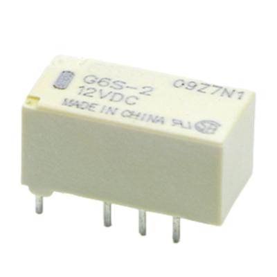 China Standard Original PCB Mount 2-Pole 8-Pin DPDT Mini Signal Relay G6S-2 DC5V/12V/24V G6S-2-5VDC G6S-2-12VDC G6S-2-24VDC for sale