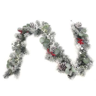 China Durable Creative Door Decoration Red Pine Cone Decoration Window Props Hanging Wreath Christmas Wreath for sale