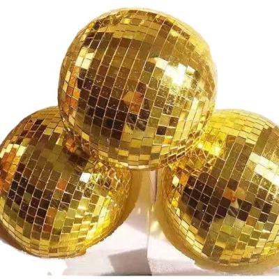 China Supply-Old Glass Xmas Decoration Durable Mirror Ball Light Christmas Mirror Ball Light Ball For Household Stuff for sale