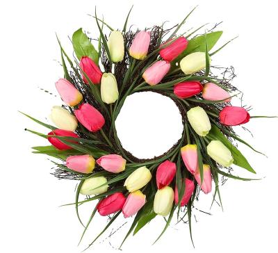 China Durable Tulip Wreath for Front Door - 16