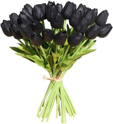 China Durable Artificial Tulip Silk Flowers 13.5