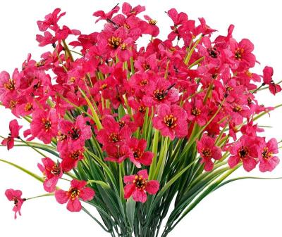 China Artificial Flowers Long Lasting Outdoor UV Resistant Flowers No Fade Faux Plants Garden Porch Window Box Decoration for sale