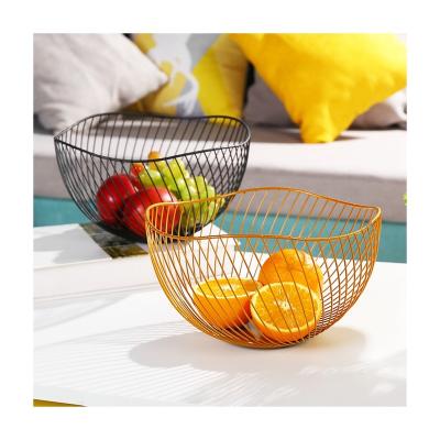 China Factory direct wholesale metal storage baskets fruit storage basket food for home for sale