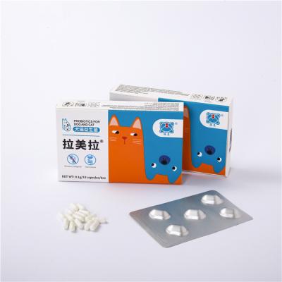 China Stocked 10 Pcs Packing 5# Dogs Cats Pet Probiotic Capsule Supplement Pet Chew For Intestines And Stomach for sale