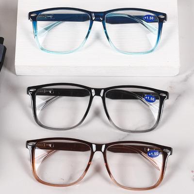 China New Big Glass Reading Frame Spring Slim Leg Rice Nail Fashion European and American Classic Frame HD Full Mirror For Eld for sale