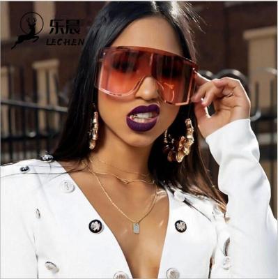 China New punk personalized women's European sunglasses and The Internet colorful border of American One-Pis EEC hot windproof sunglasses for sale