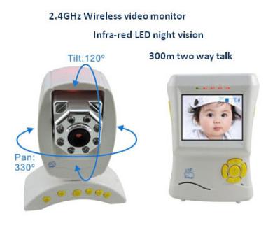 Cina 2,4 Macchina fotografica del monitor del bambino di Digital di conversazione bidirezionale senza fili di visione notturna di G video in vendita