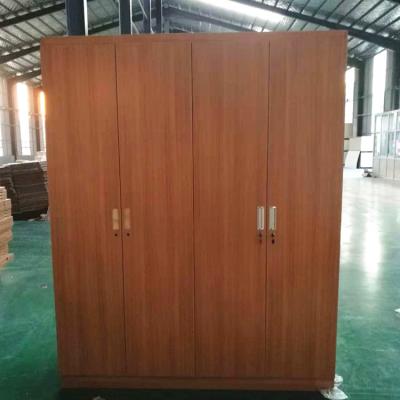 China New Style 2 Door Foldable 4 Door Wooden Wardrobe for sale