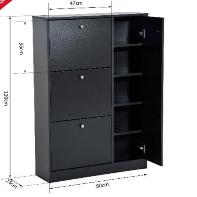 China PANEL Modern 3 Layer Shoe Cabinet for sale