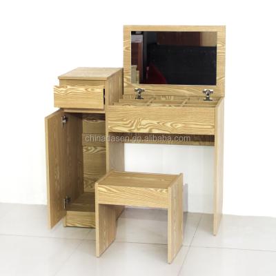 China Eco-friendly high quality wonderful wooden dressing table and chair for sale