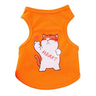 China Manufacturer Wholesale Soft Mesh Breathable Elastic Ultra Light Summer Pet Vest Viable Pet Clothes Dog Apparel Puppy Equipment for sale