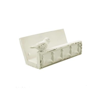 China White Japan Style Bird Design Desktop Business Card Holder Stand for sale