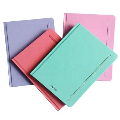 China B5 Promotion Pink Notebook Art Papaer With Gold Printing Office Diary Travel Book for sale