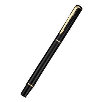 China Black Neutral Metal Gift Advertising Gift Business Signing Pen Suit Signature Pen Metal Hand Water Based Pen for sale