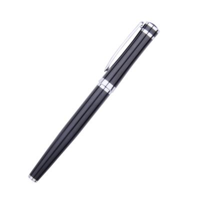 China Customizable single signature pen business signature pearl pen atmosphere metal signature pen laser handwritten logo for sale