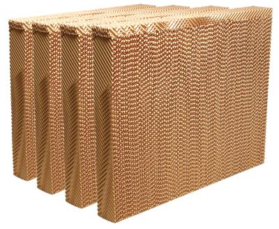 China Farms 5090 Brown Color Air Honeycomb Cellulose Evaporative Cooling Cooler Pad for sale