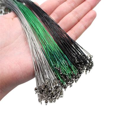 China Sink line fishing steel wire anti milking rope, head with spinning fishing tackle, core, 15cm-50cm, 20 piecesFishing lines for sale