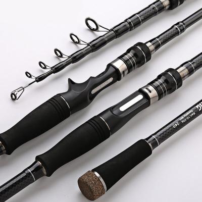 China The Other 2021 Carbon Fishing Telescopic Fishing Rod Spinning Power MH 1.8/2.1 2.4 2.7 3.0 3.6m Ultra Light EquipmentFishing Rods for sale