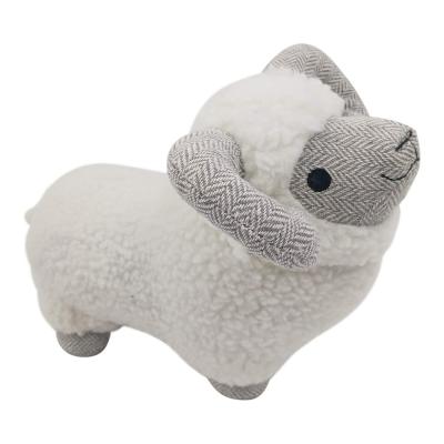 China Modern Stuffed Sheep Door Stopper Cartoon Door Stopper Door Draft Stopper for sale