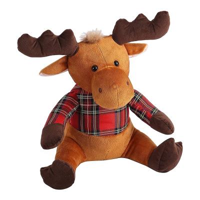 China Modern Hot Selling Fabric Moose Animal Doorstop Stuffed Moose Door Stopper for sale