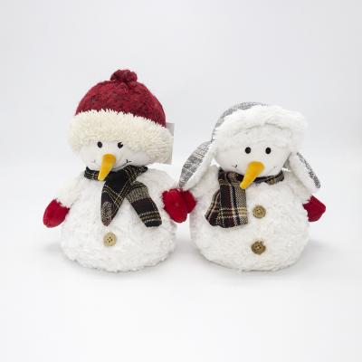 China Modern Christmas Snowman Fabric Door Stop Christmas Gift Doorstop for sale