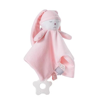 China Kids Toy Gift Pink Rabbit Comfort Towel Baby Sleeping Artifact Comfort Doll for sale