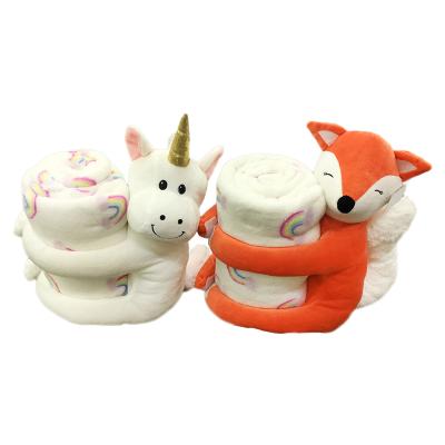 China Kids Toy Gift New Arrival Fox Stuffed Animal Toy With Baby Using Covering Raccoon Plush Toy for sale