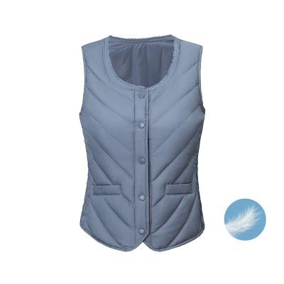 China Wholesale Packable Familly Super Lightweight Ultralight Western Classic Women Duck Down Vest S-3XL 4XL 5XL Available Windproof Sample for sale