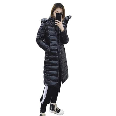 China Windproof Jackets For Women Hip Length Jacket Overcoats Portable Ultra Light Women Long Warm Coat Jacket Women for sale