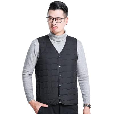 China Casual Winter Coat Mens Fashion Winter Cashmere Vest Windproof Lambskin Warm Jacket Woolen Vest Sleeveless Man for sale