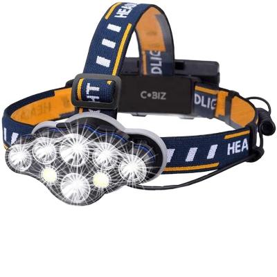 China Outdoor Charcoal High Lumens USB Rechargeable Light Night Fishing Led Headlamp For Running Fishing Camping for sale