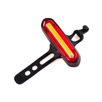 China USB Rechargeable Red Light 600mAh Battery Plastic Waterproof Bicycle Bike Lights Support For Safety Cycling 10*2.7*2.3cm for sale