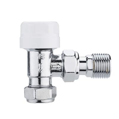 China Byelearn EN215 Modern Thermostatic Angle TRV Radiator Valve OEM ODM TRV Supplier for sale