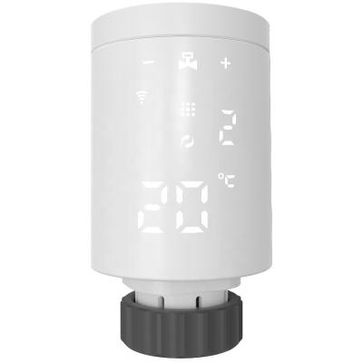 China BAIYLUN Modern Manufacturer Electronic Programmable ZigBee3.0 TRV Wireless Smart Radiator Thermostat Head for sale