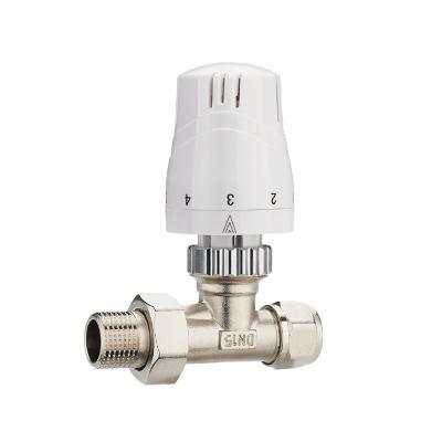 China General Byelearn Baiyilun M30*1.5 Straight Type Brass Temperature Controller Thermostatic Radiator Valve For Heating for sale