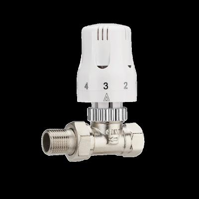 China BAIYILUN Modern High Quality Thermostatic Radiator Valve With Straight Valve For Heating Radiator for sale